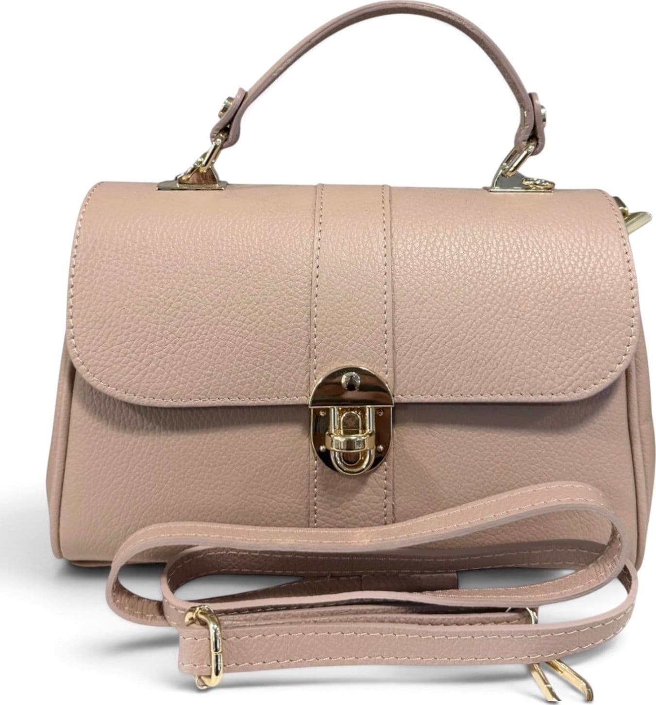 Modarno Borsa donna a mano/tracolla in vera pelle 26x12x16 cm - 5