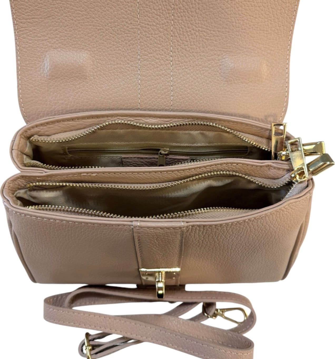 Modarno Borsa donna a mano/tracolla in vera pelle 26x12x16 cm - 8