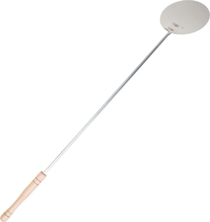 Pala tonda per  pane  pizza in acciaio inox   con manico   ø cm.2x170h. - 3