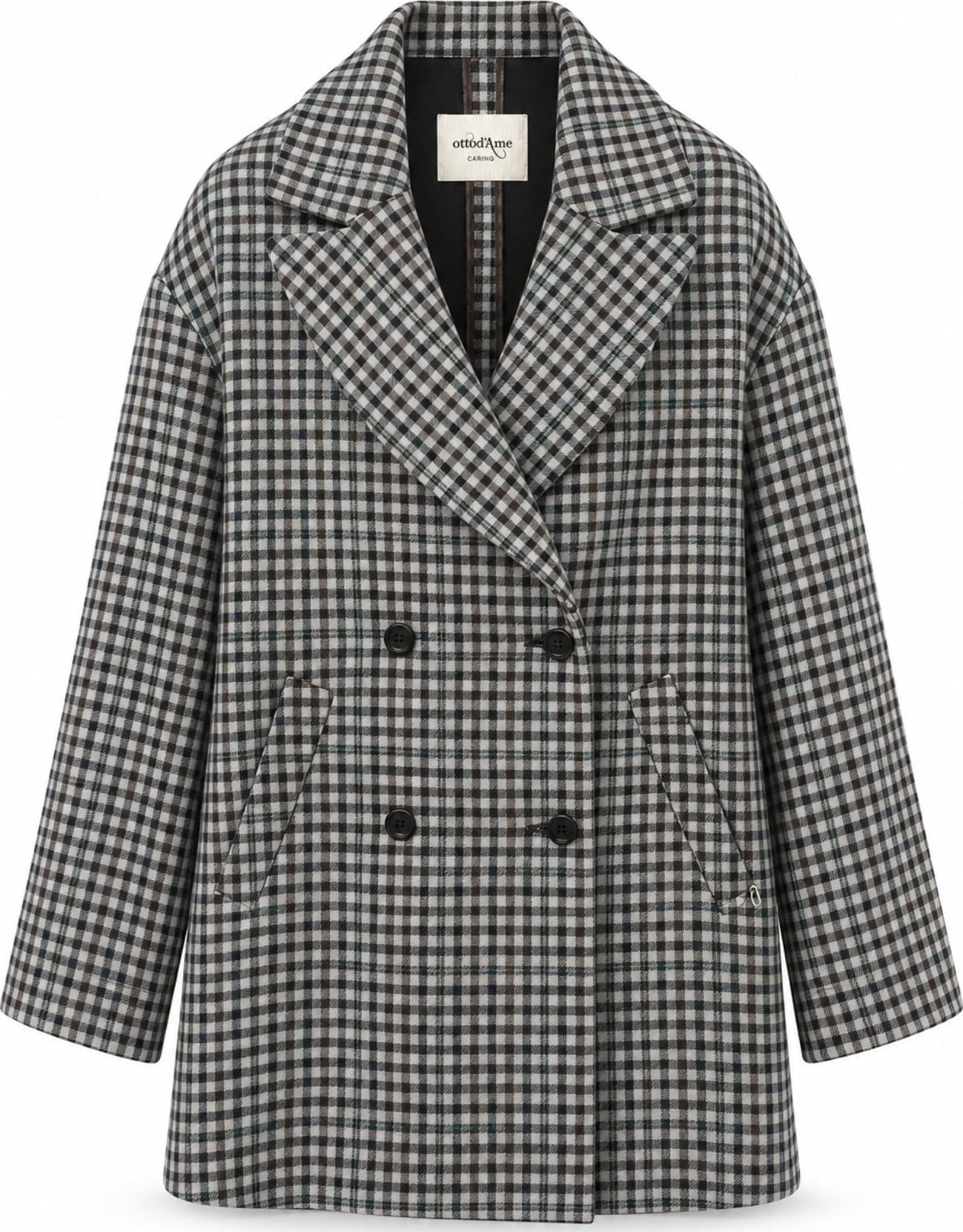 OTTOD'AME Ottod'ame - Cappotto - 480350 - Fantasia Grigio - 6