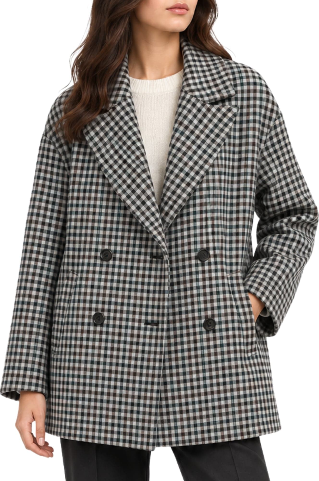 OTTOD'AME Ottod'ame - Cappotto - 480350 - Fantasia Grigio - 3