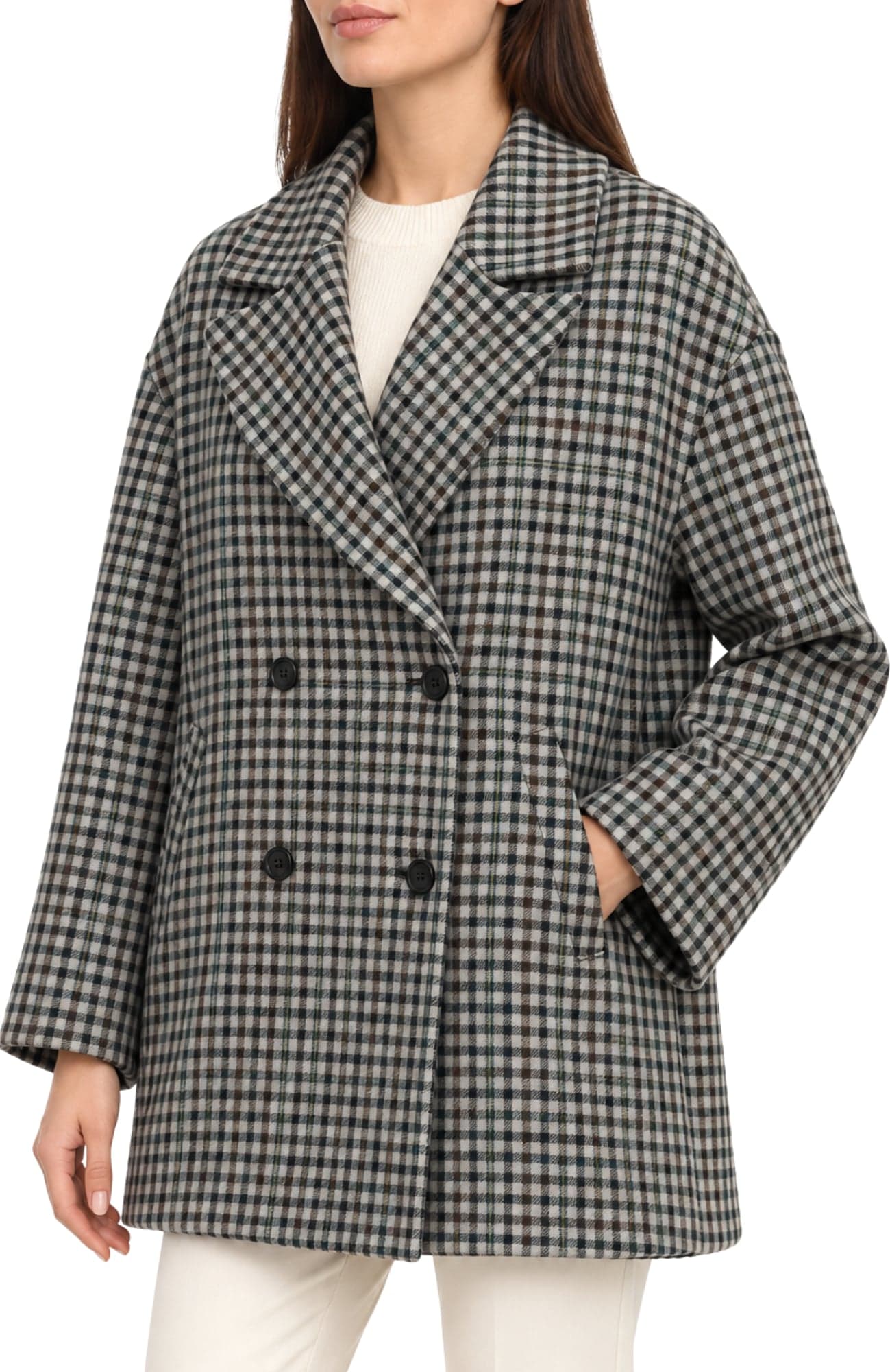 OTTOD'AME Ottod'ame - Cappotto - 480350 - Fantasia Grigio - 4