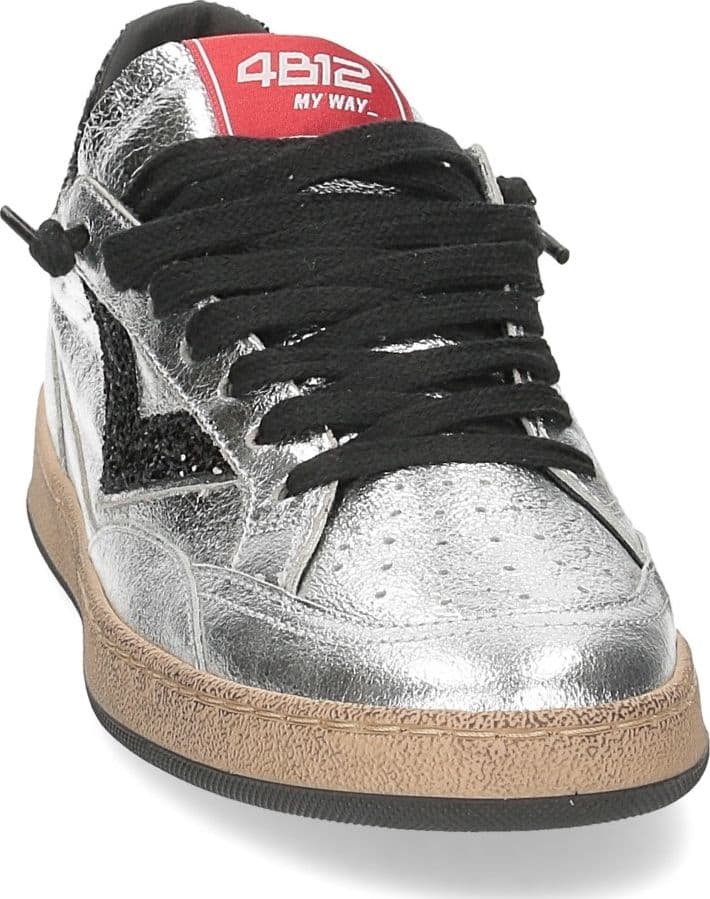 4B12  Sneakers Argento - 2