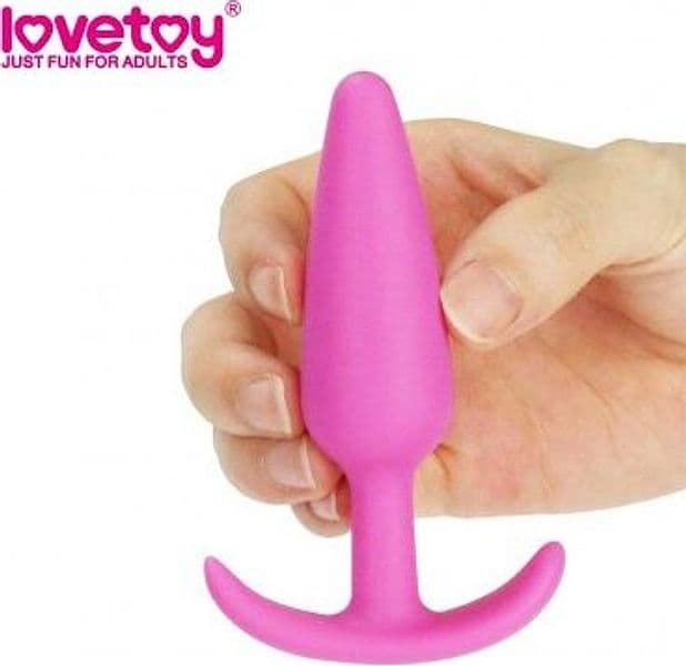 Plug anale slim silicone fucsia base ergonomica sex toy waterproof 10 cm Lure Me Slim - 4