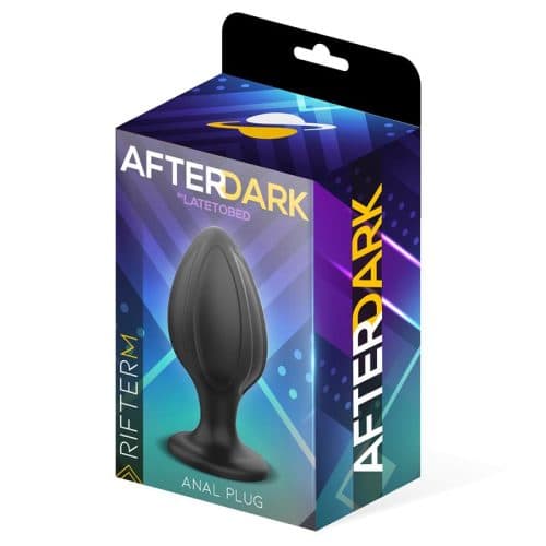 Plug anale Rifter M silicone nero scanalato ventosa waterproof sex toy Afterdark - 2