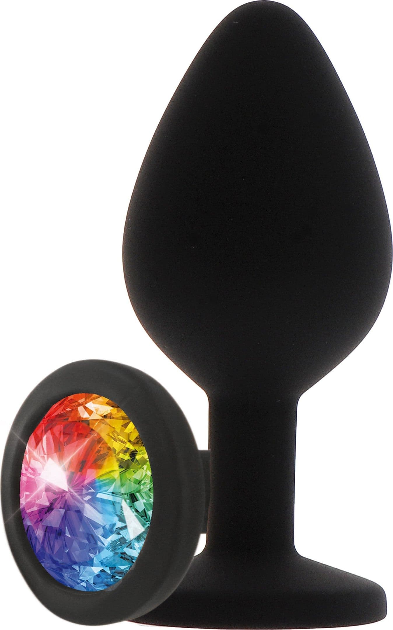 Plug anale Rainbow Booty Jewel Medium silicone gioiello multicolore ToyJoy - 2