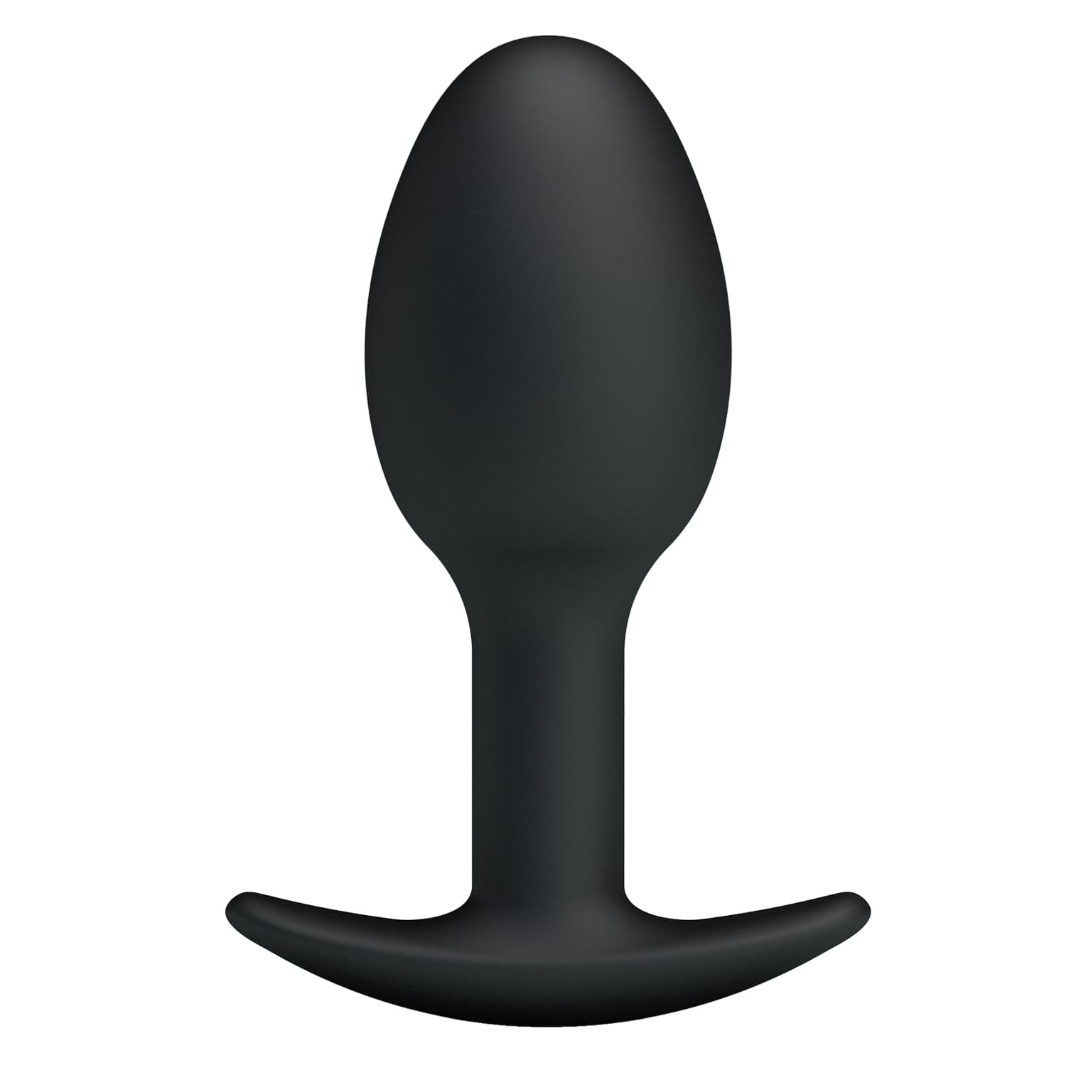 Plug anale Anal Balls Pretty Love silicone nero peso interno sex toy 8,4 cm - 2