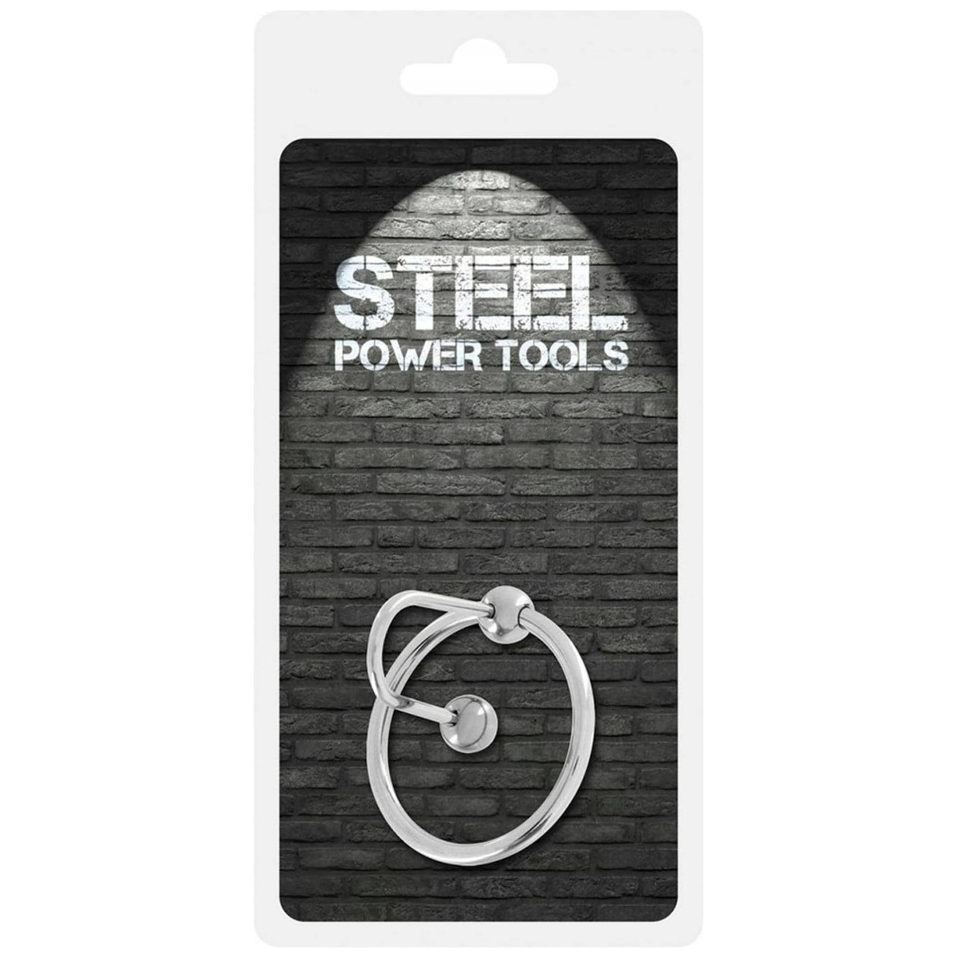 Spermstopper 30 mm in acciaio con anello e inserto uretrale accessorio fetish uomo - 3