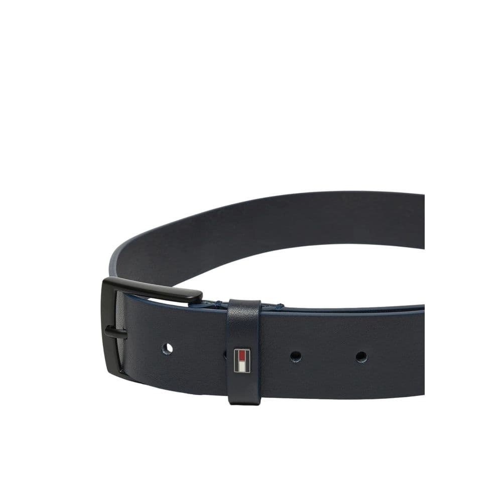 Tommy Hilfiger Blue Leather Regular Belt - 3