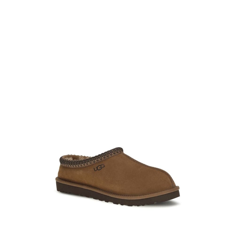 UGG Brown Nubuc Leather Clogs - 2