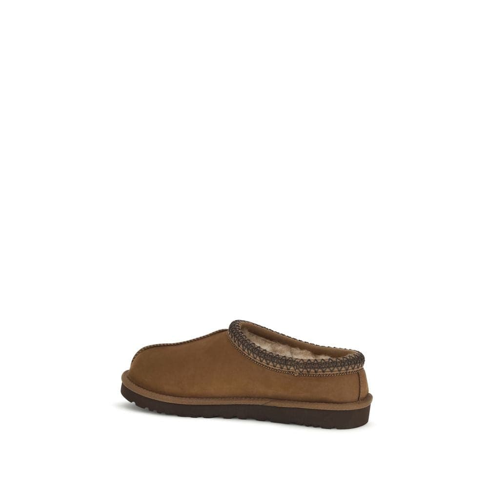 UGG Brown Nubuc Leather Clogs - 3