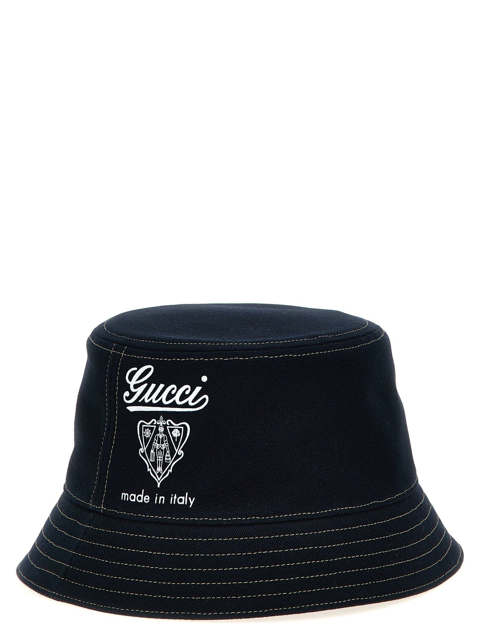 Gucci Blue Cotton Bucket Hat - 2