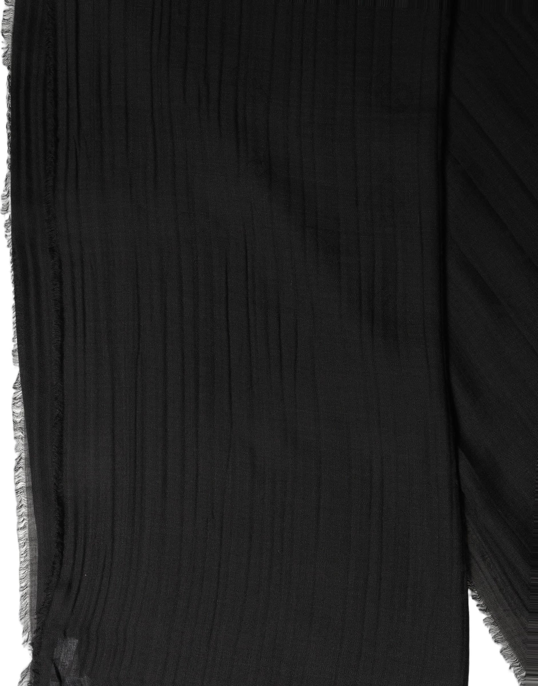 Dolce & Gabbana Black Silk Wool Fringed Men Lace Stole Scarf - 3