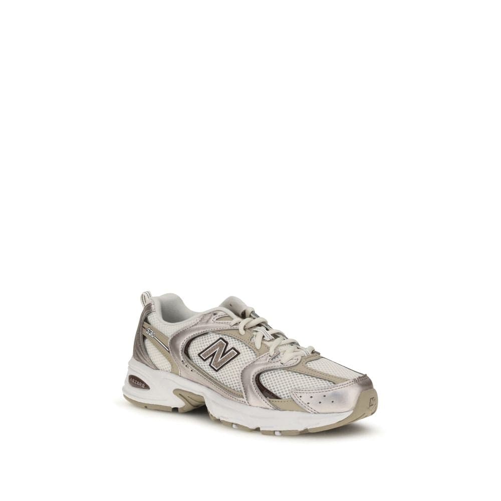 New Balance Beige Fabric Athletic Sneakers - 2