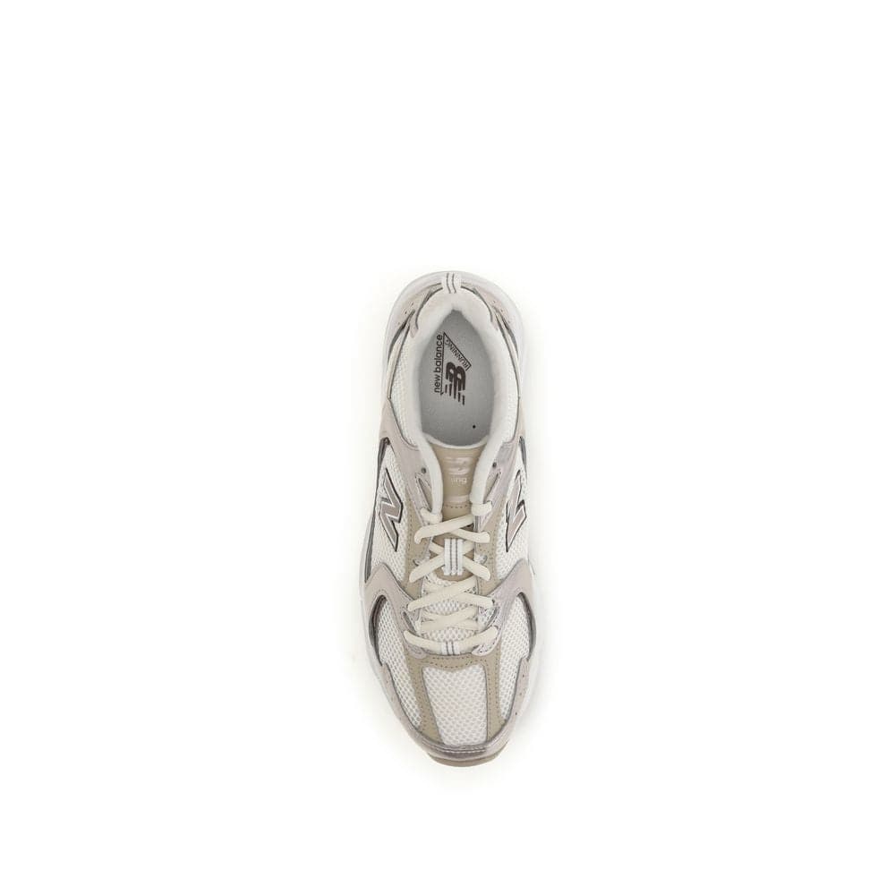 New Balance Beige Fabric Athletic Sneakers - 4