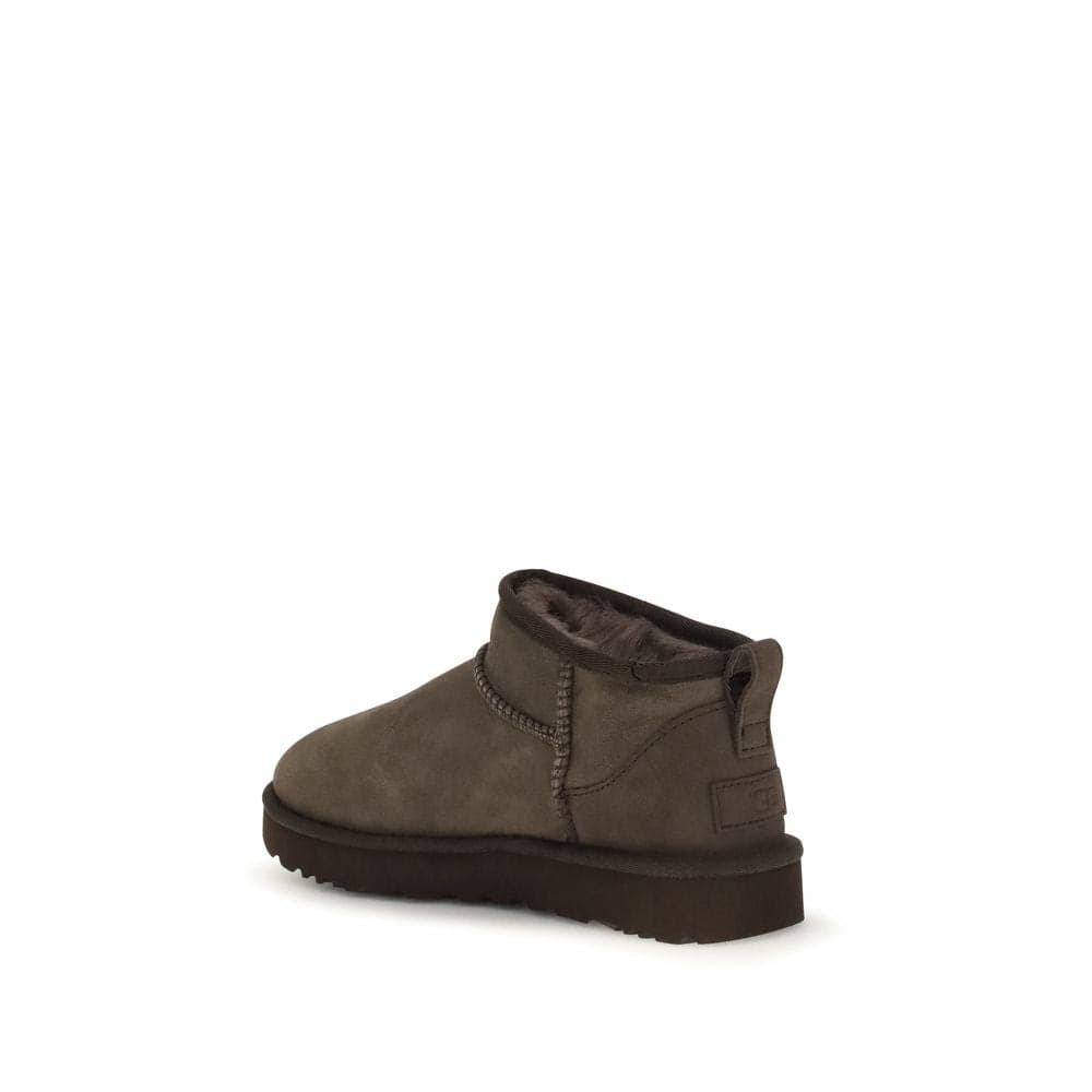 UGG Brown Suede Leather Ankle Boots - 3