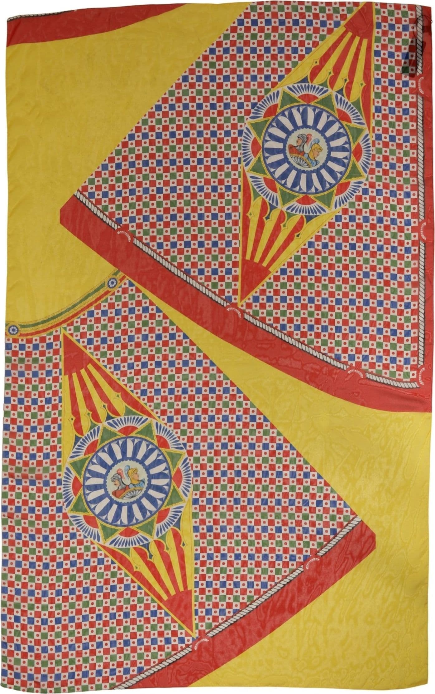 Dolce & Gabbana Multicolor Silk Carretto Shawl Stole Scarf - 2