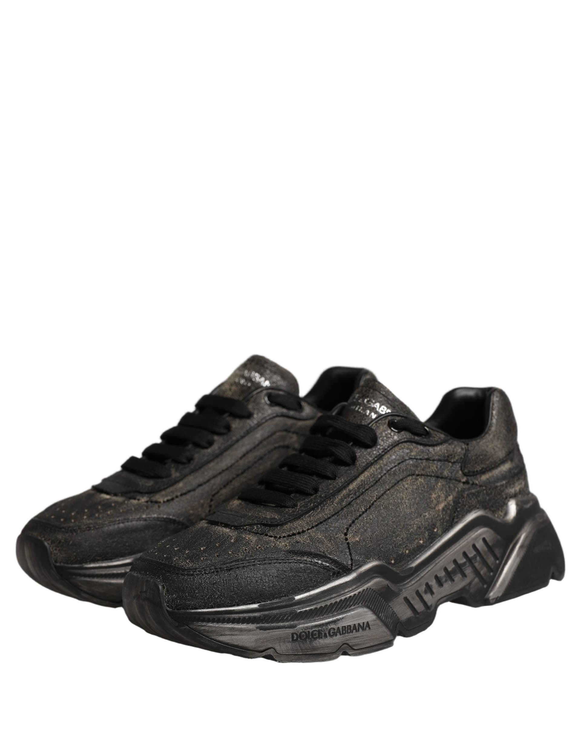 Dolce & Gabbana Black Daymaster Low Top Sneakers Shoes - 4