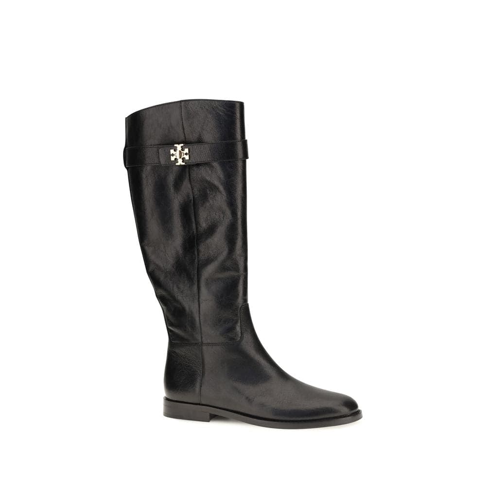 Tory Burch Black Calf Leather Bos Taurus Ankle Boots - 2