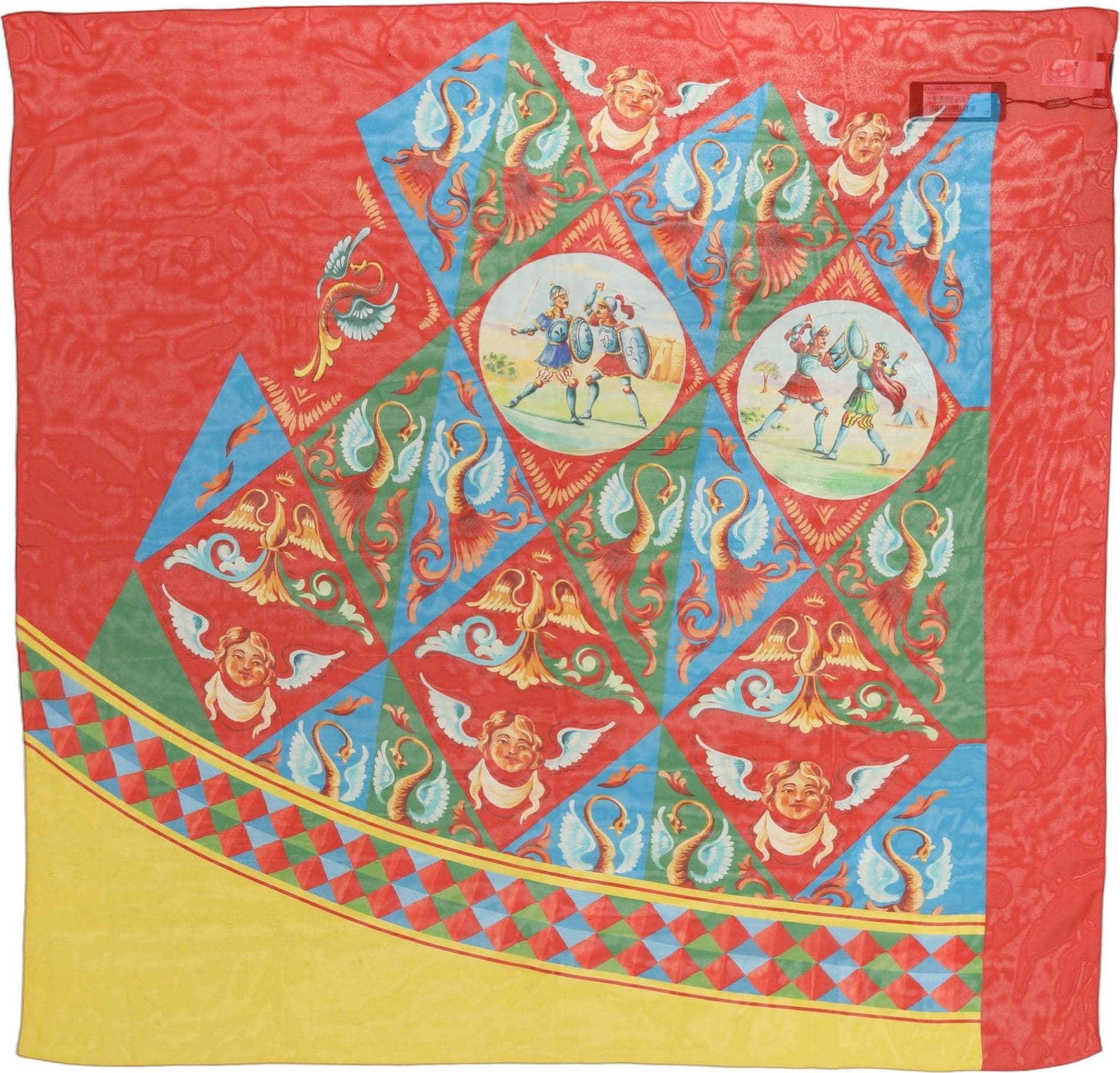 Dolce & Gabbana Multicolor Silk Printed Square Foulard Scarf - 2