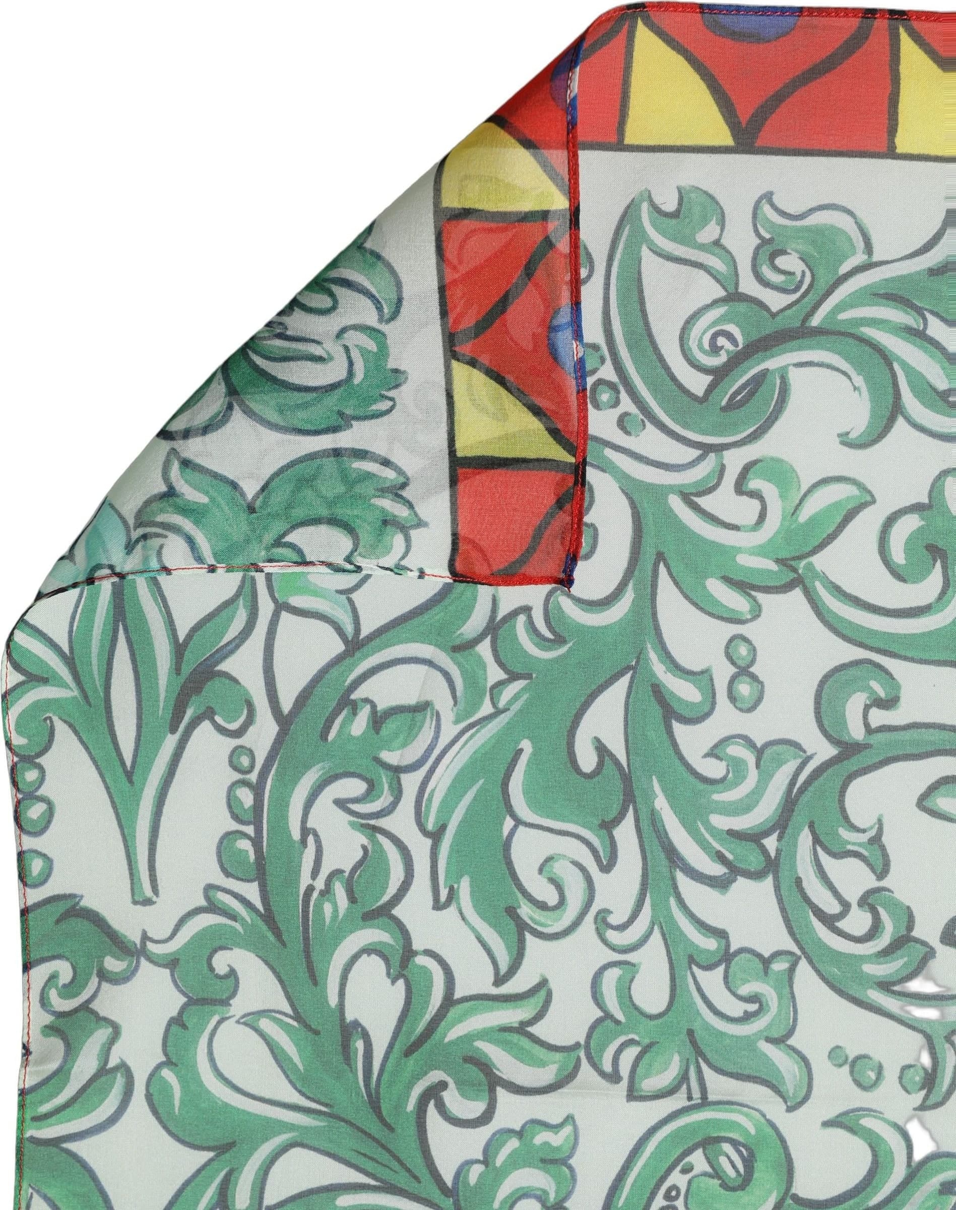 Dolce & Gabbana Multicolor Silk Printed Square Foulard Scarf - 2