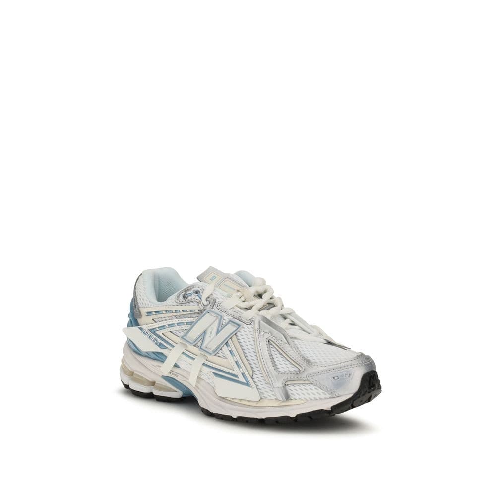 New Balance White Fabric Athletic Sneakers - 2