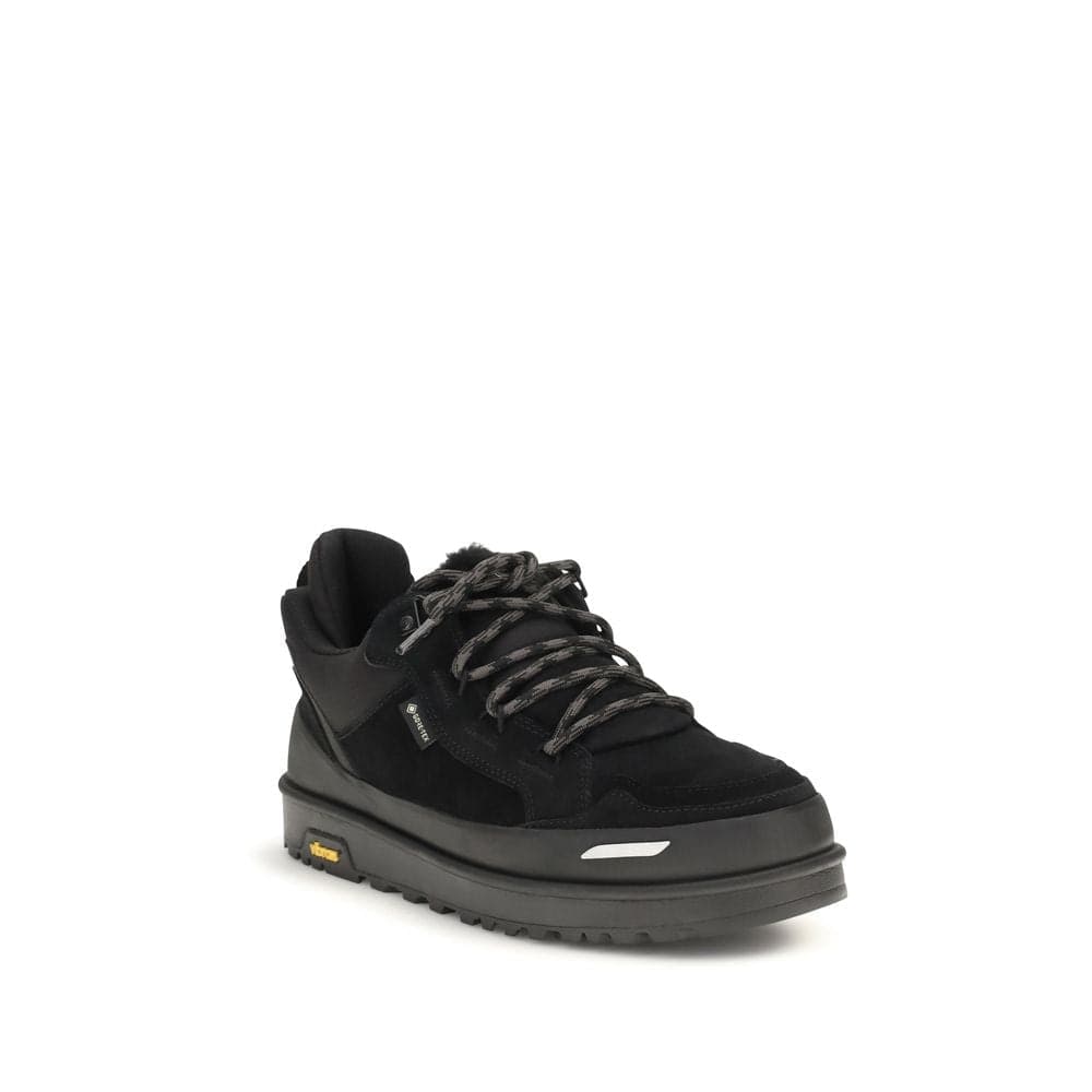 UGG Black Calf Leather Bos Taurus Athletic Sneakers - 2