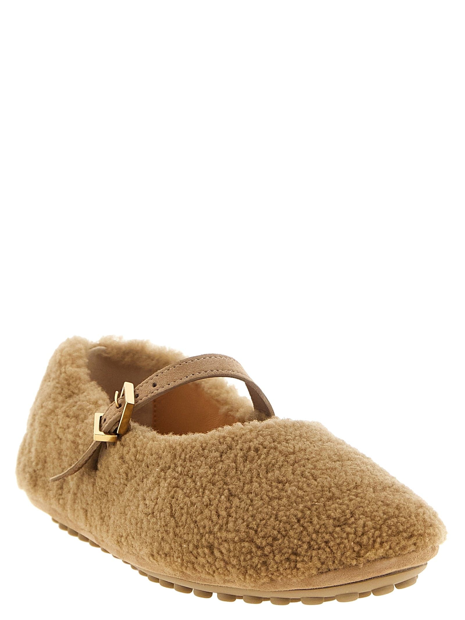 Tod's Beige Lamb Leather Ballet Flats - 2