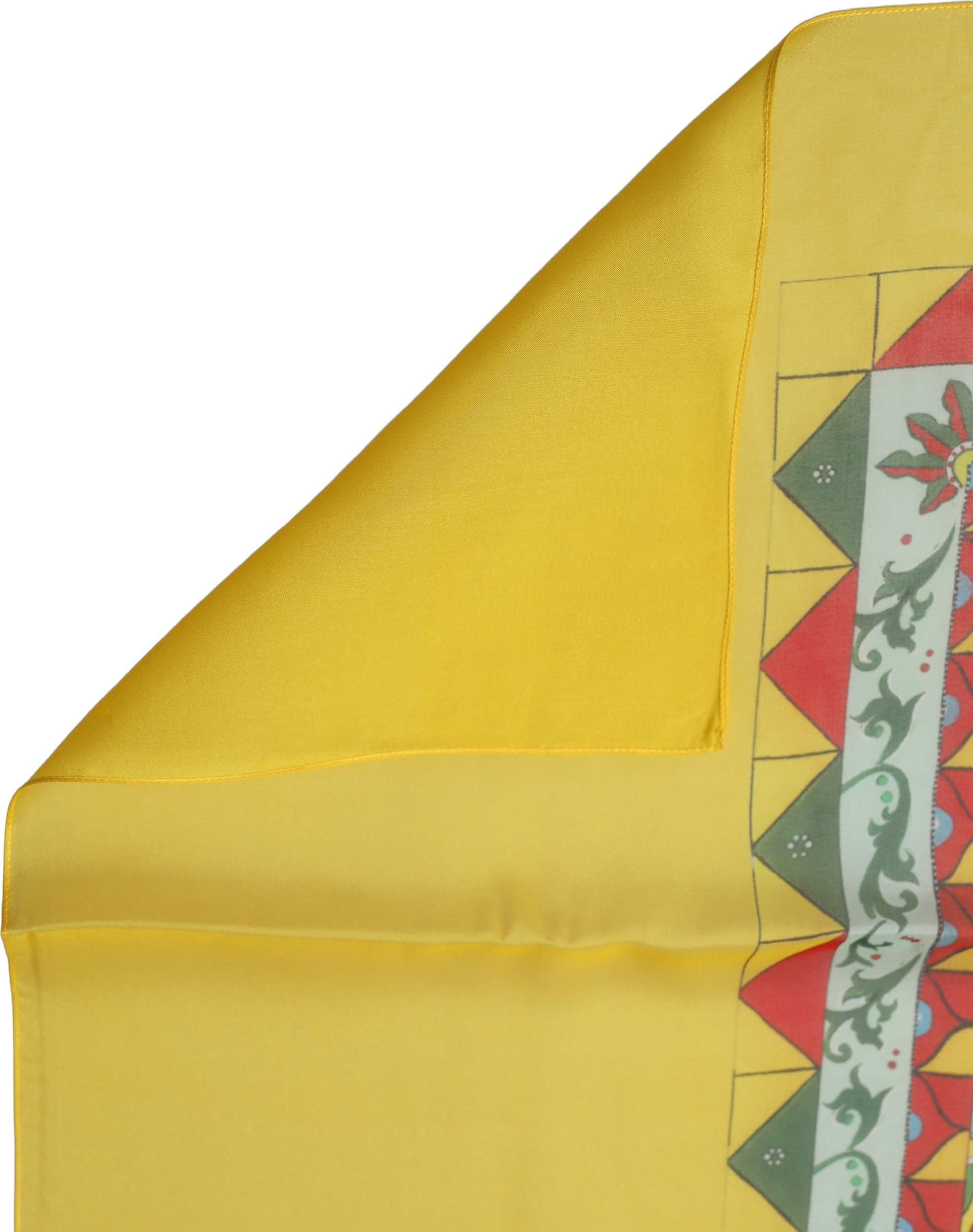 Dolce & Gabbana Yellow Silk Printed Shawl Stole Scarf - 3
