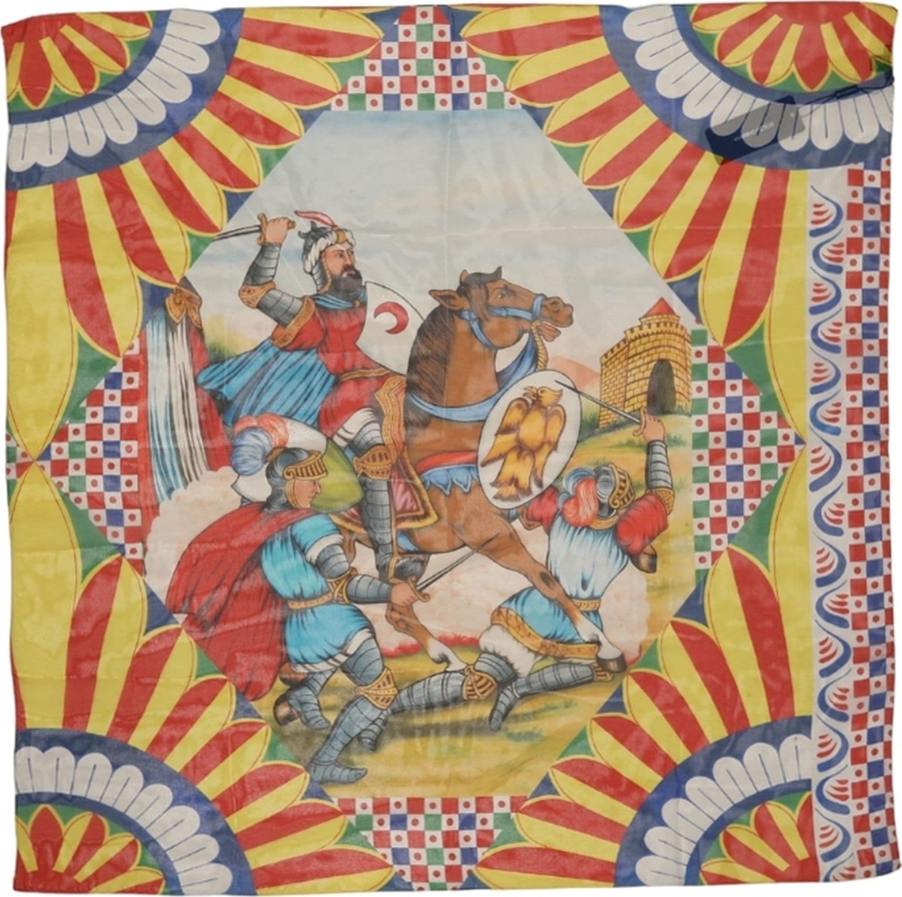 Dolce & Gabbana Multicolor Silk Carretto Foulard Scarf - 2