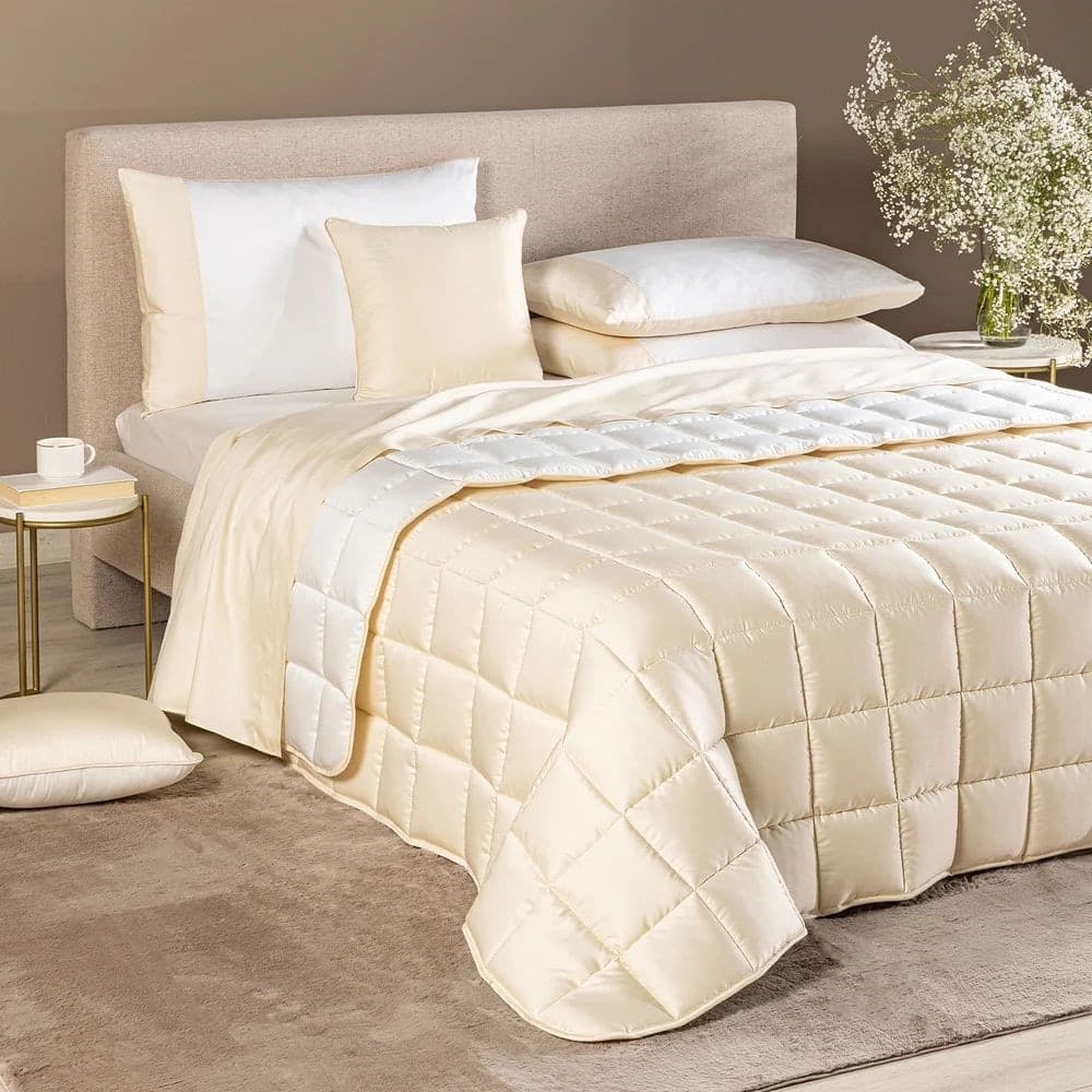 Trapunta Leggera Matrimoniale Raso di Cotone Caleffi Suite Double - 2