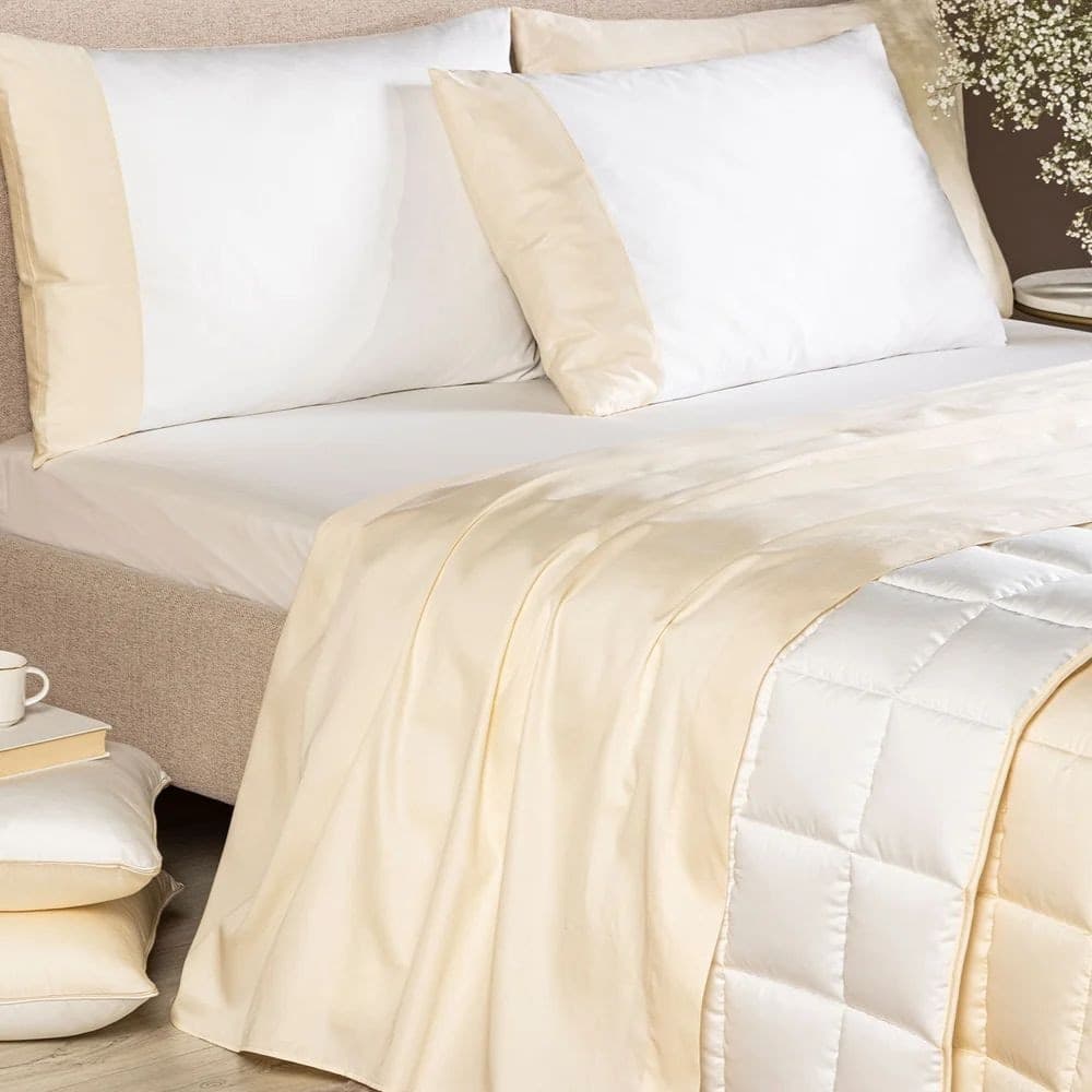 Trapunta Leggera Matrimoniale Raso di Cotone Caleffi Suite Double - 3