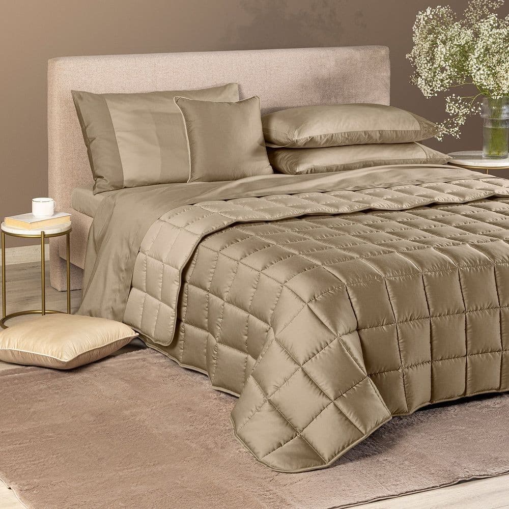 Trapunta Leggera Matrimoniale Raso di Cotone Caleffi Suite Double - 6