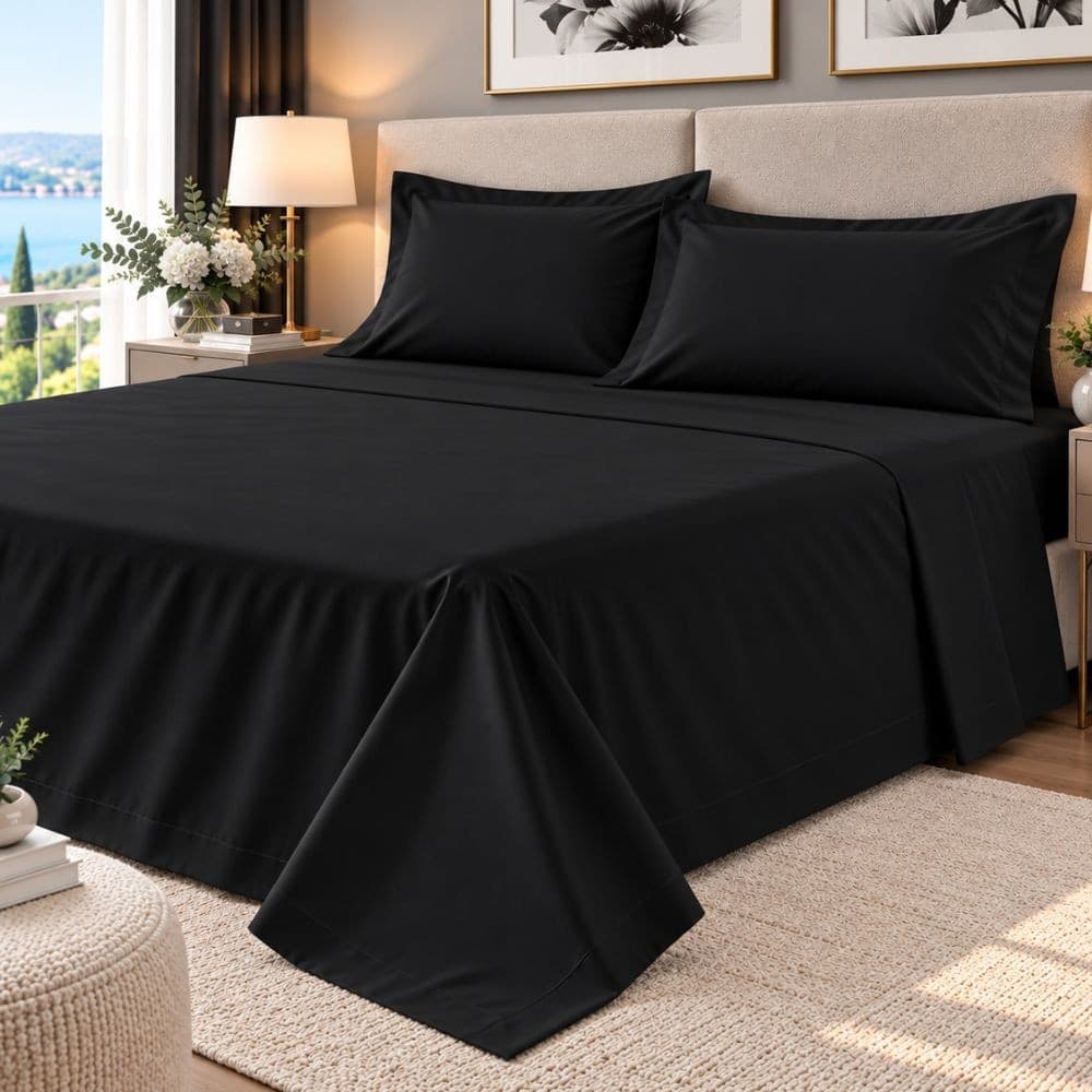 Lenzuola Matrimoniali Cotone Botticelli Home Solid Color - 14