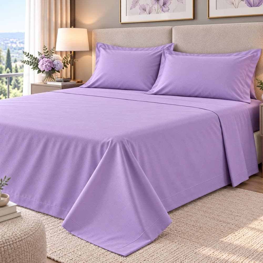 Lenzuola Matrimoniali Cotone Botticelli Home Solid Color - 17