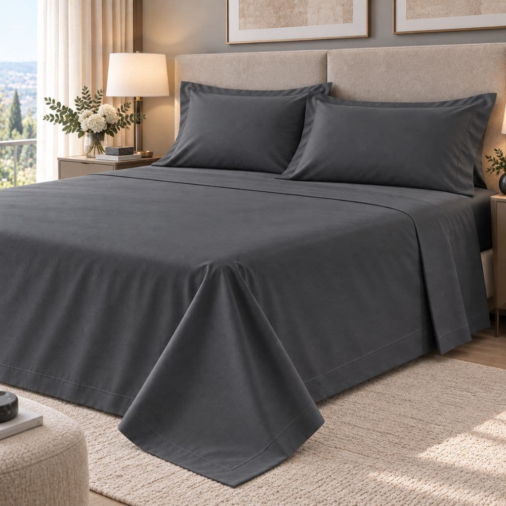 Lenzuola Matrimoniali Cotone Botticelli Home Solid Color - 21
