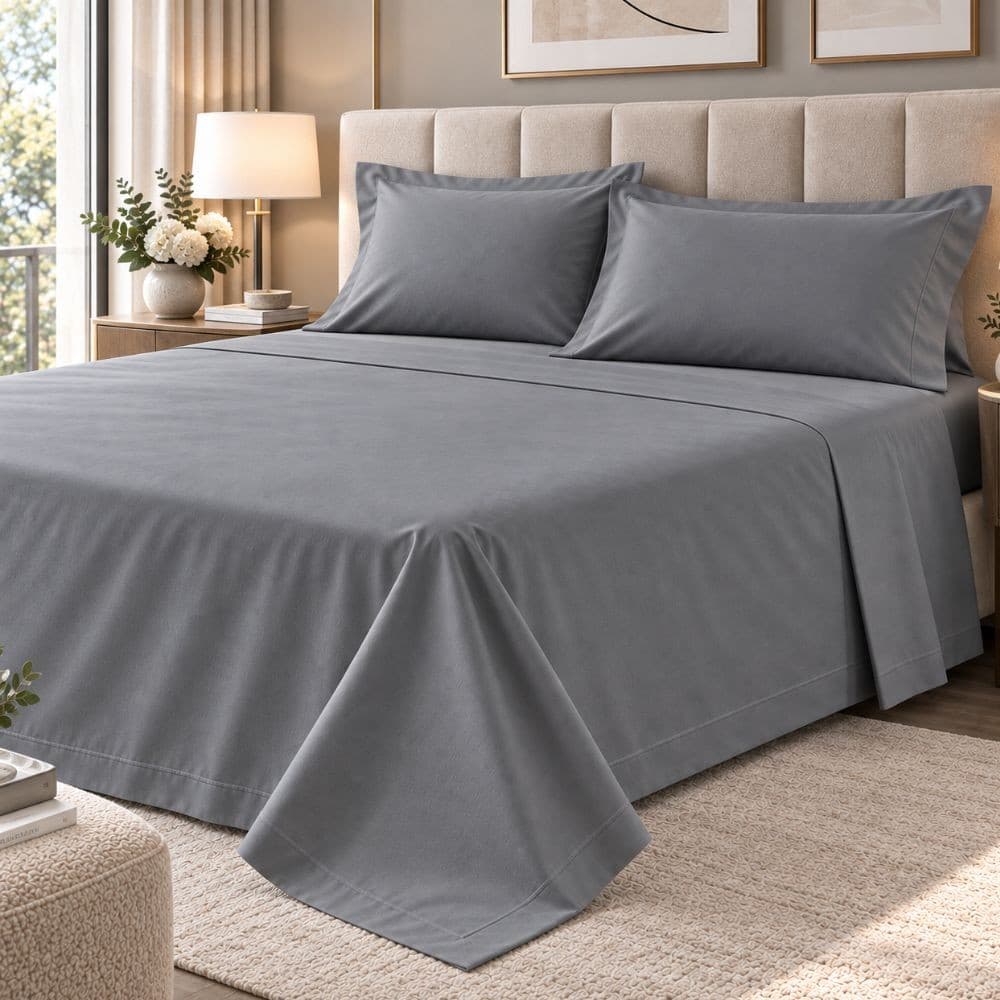 Lenzuola Matrimoniali Cotone Botticelli Home Solid Color - 22