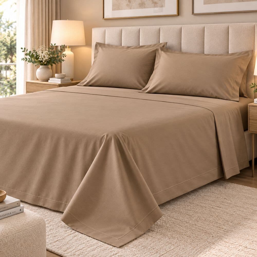 Lenzuola Matrimoniali Cotone Botticelli Home Solid Color - 24