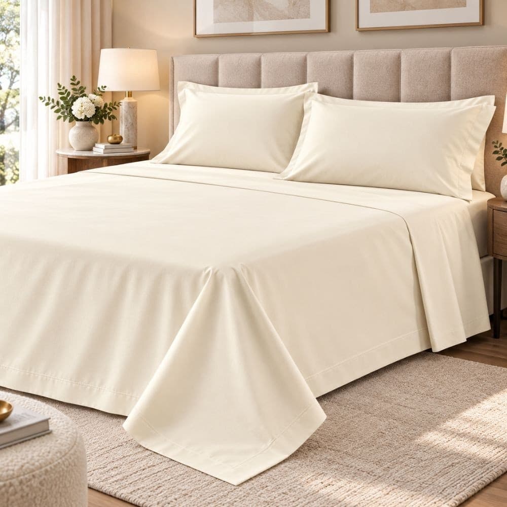 Lenzuola Matrimoniali Cotone Botticelli Home Solid Color - 26