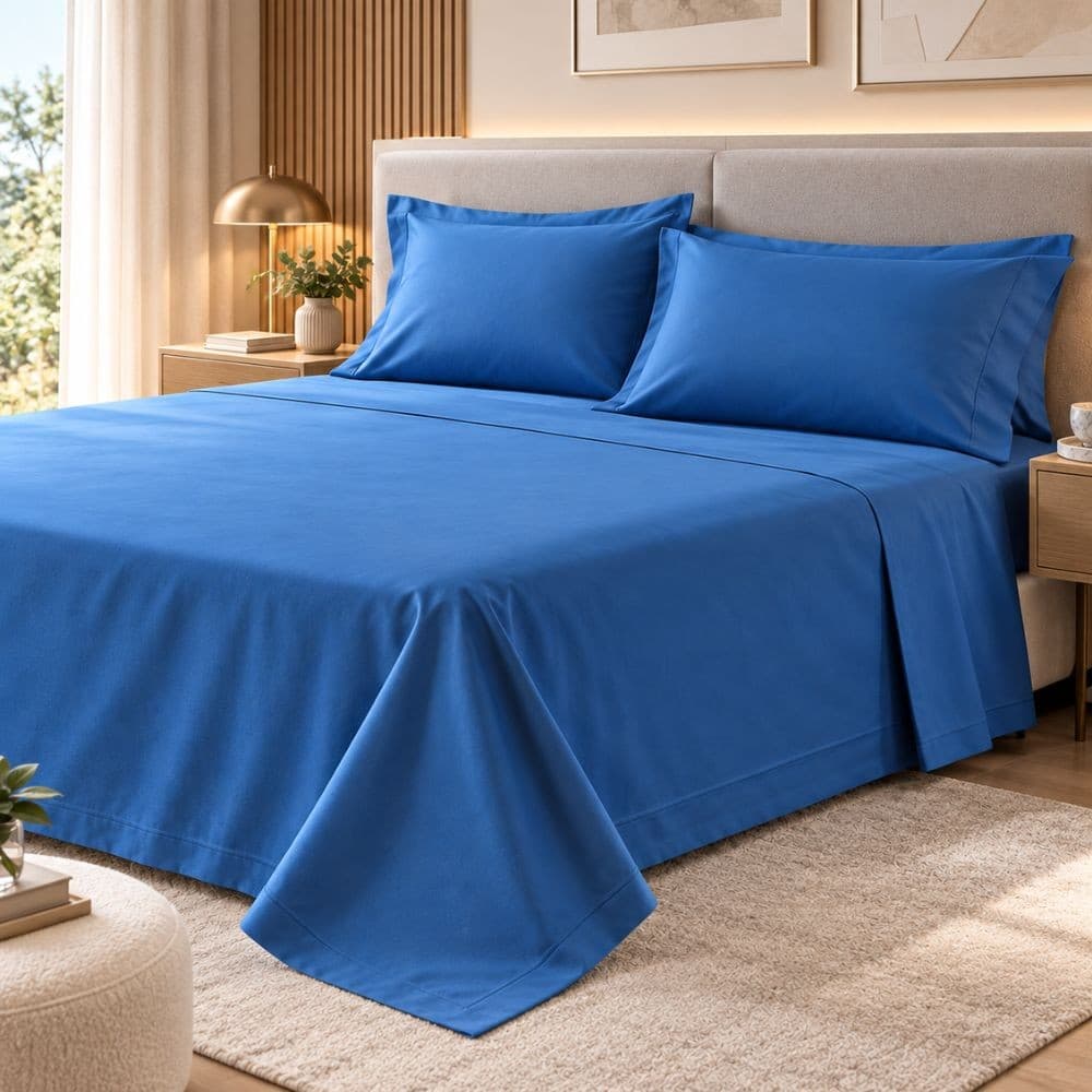 Lenzuola Matrimoniali Cotone Botticelli Home Solid Color - 28