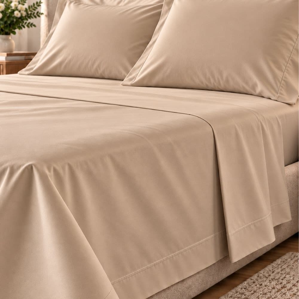 Lenzuola Matrimoniali Cotone Botticelli Home Solid Color - 45