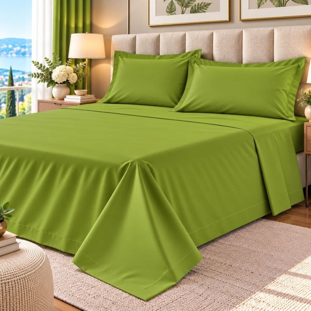 Lenzuola Matrimoniali Cotone Botticelli Home Solid Color - 8