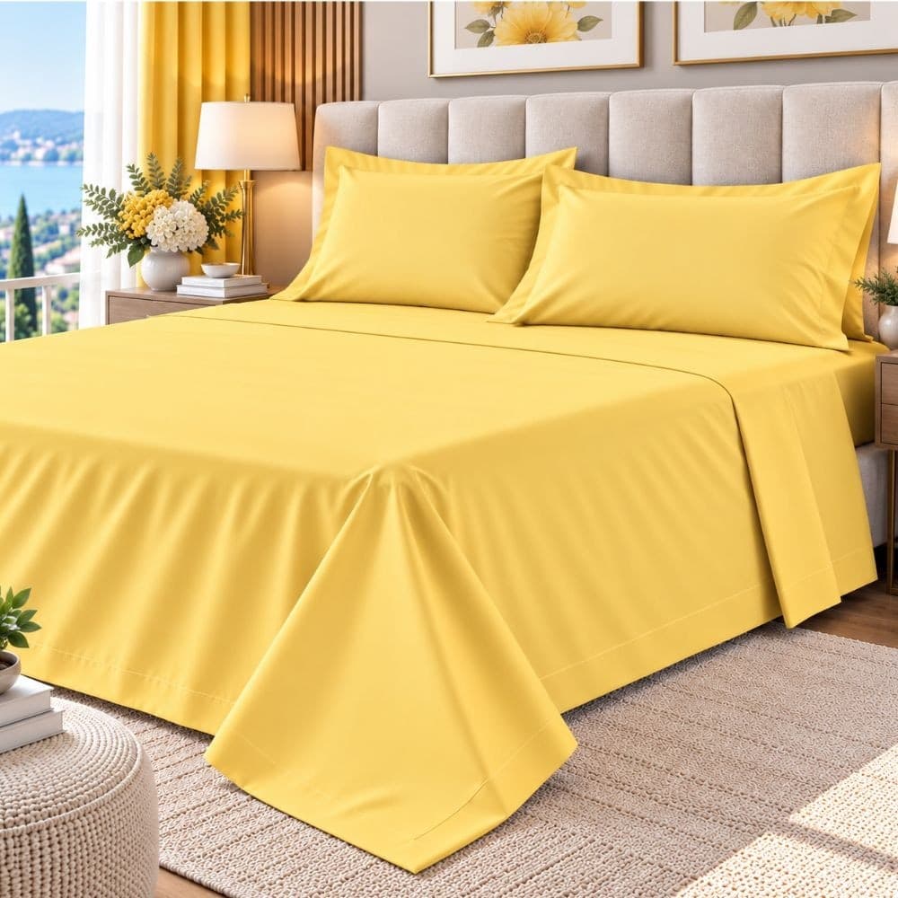 Lenzuola Matrimoniali Cotone Botticelli Home Solid Color - 9