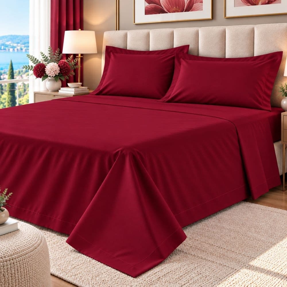 Lenzuola Matrimoniali Cotone Botticelli Home Solid Color - 10