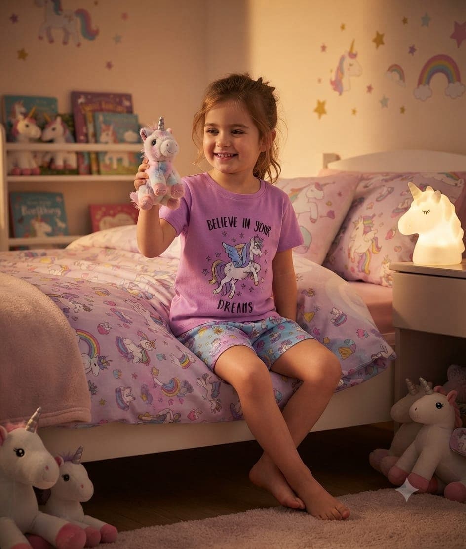 Pigiama Bimba in Cotone Disney Unicorn Dreams - 1