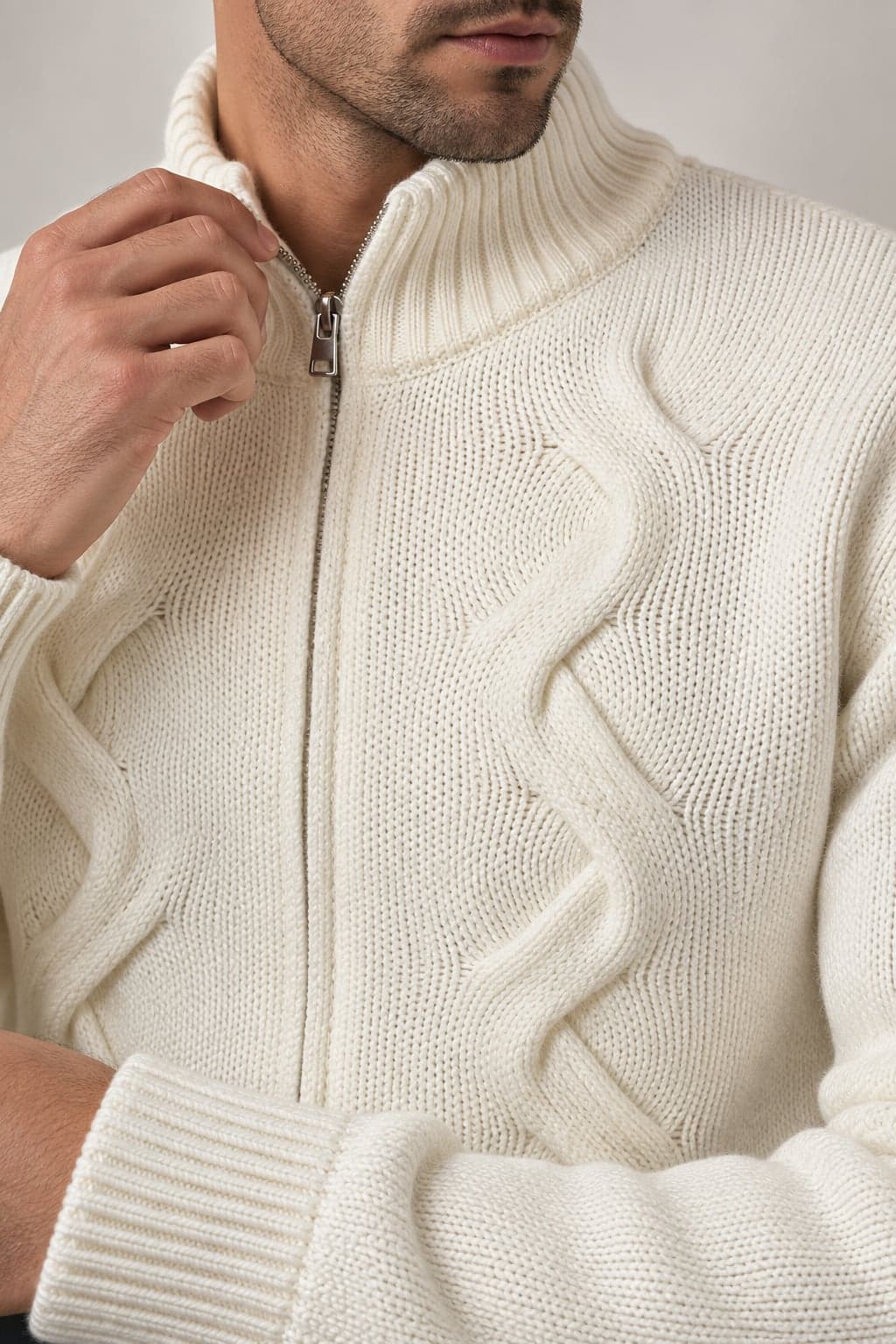 Pull ful zip trecce - 3