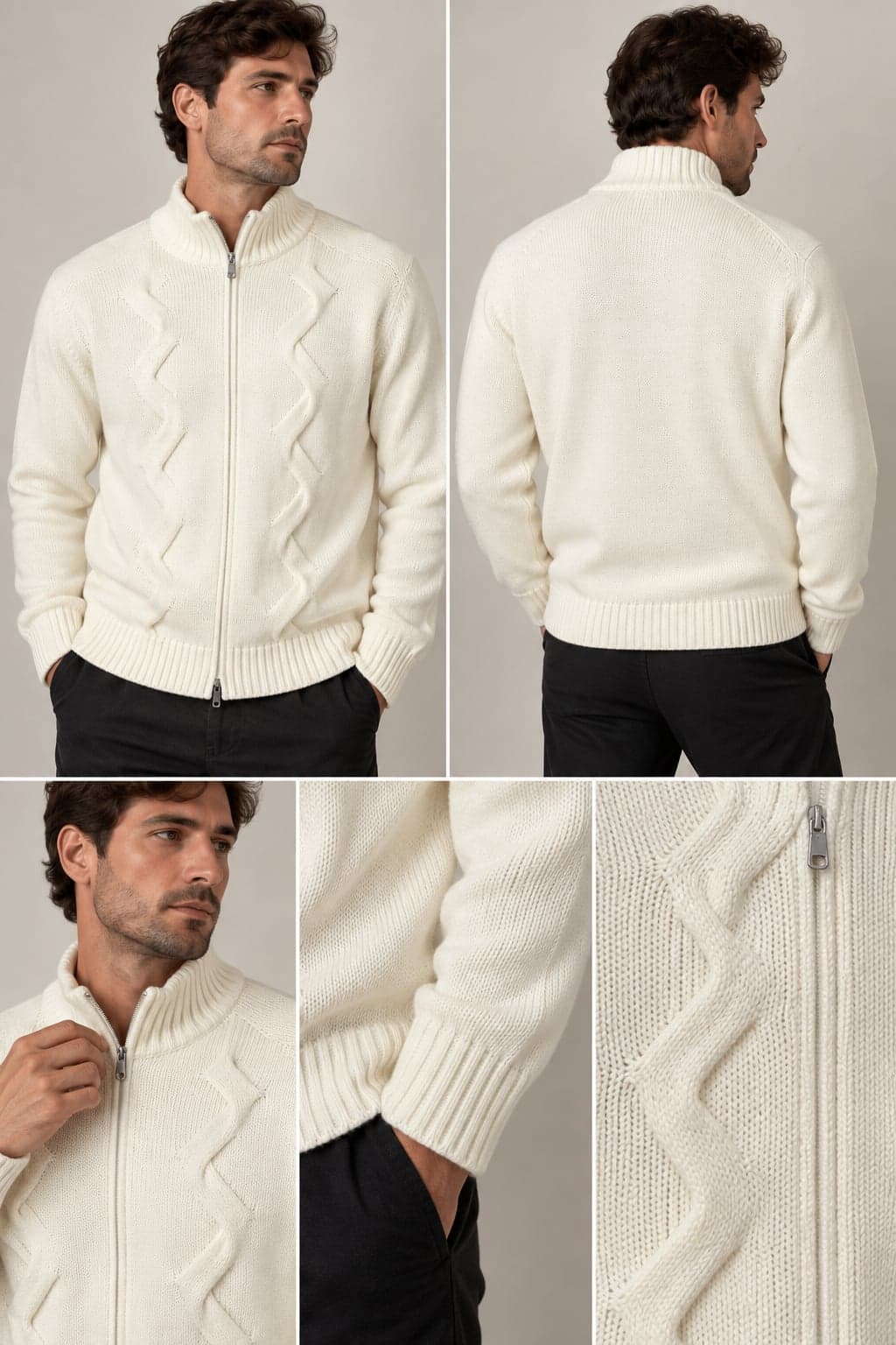 Pull ful zip trecce - 4