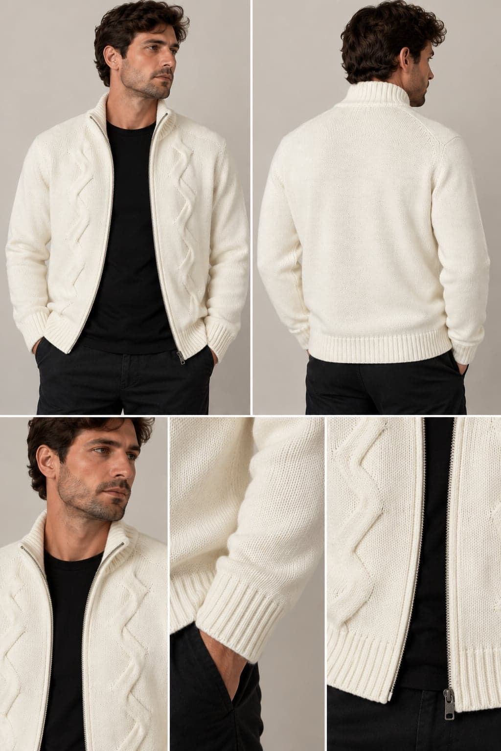 Pull ful zip trecce - 5