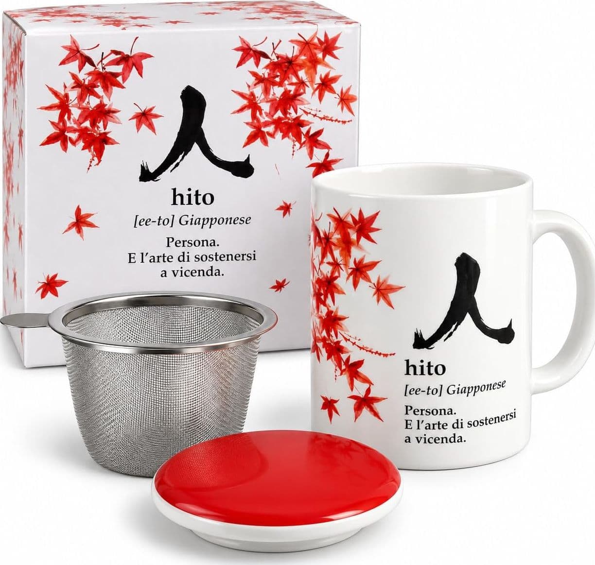 Generico Tisaniera in Ceramica con Loto 300ml, Coperchio e Filtro Inox - 2
