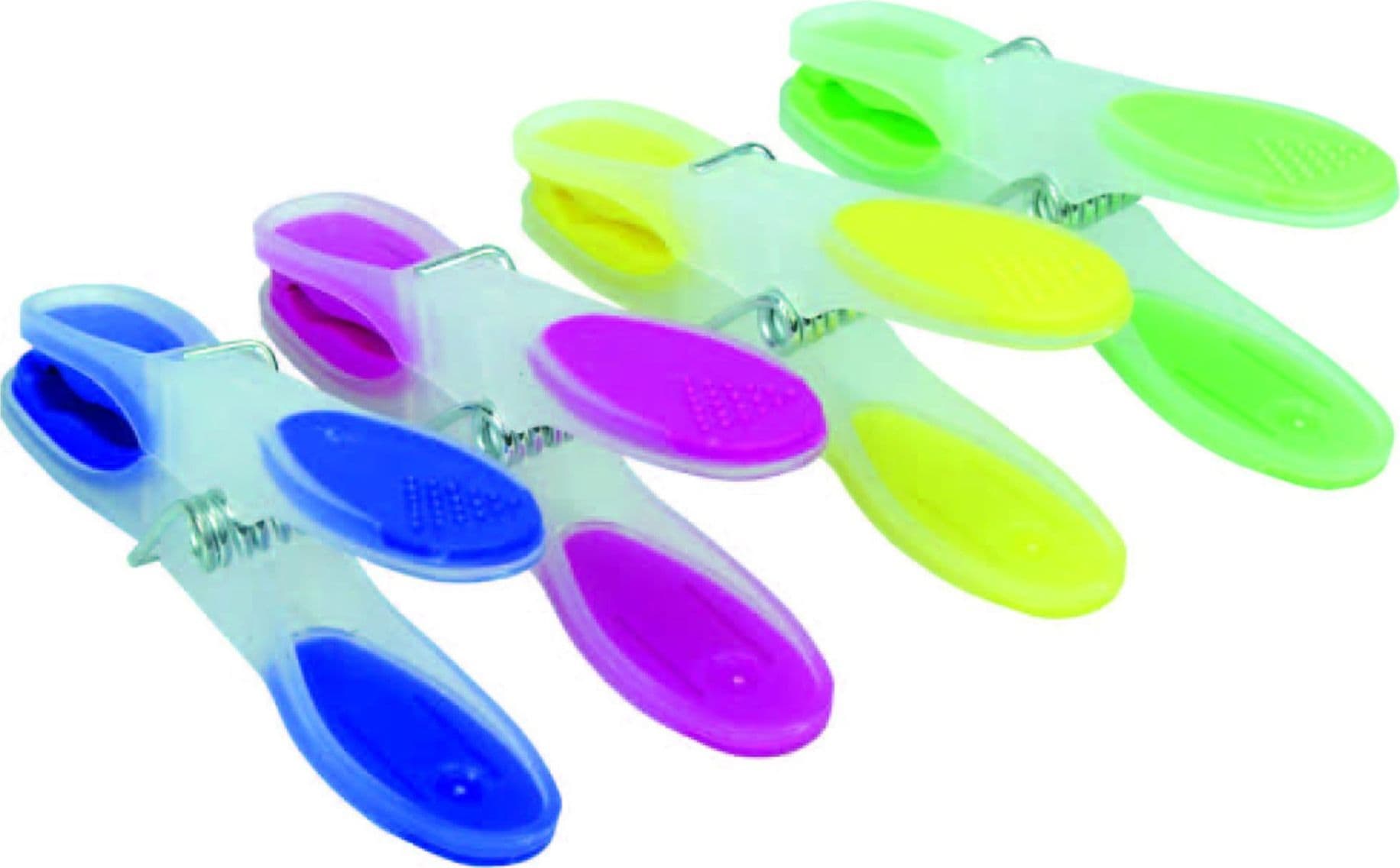 Mollette biancheria fish soft  in gomma termoplastica     144 pz    cm.8,2x1,7 - - 2